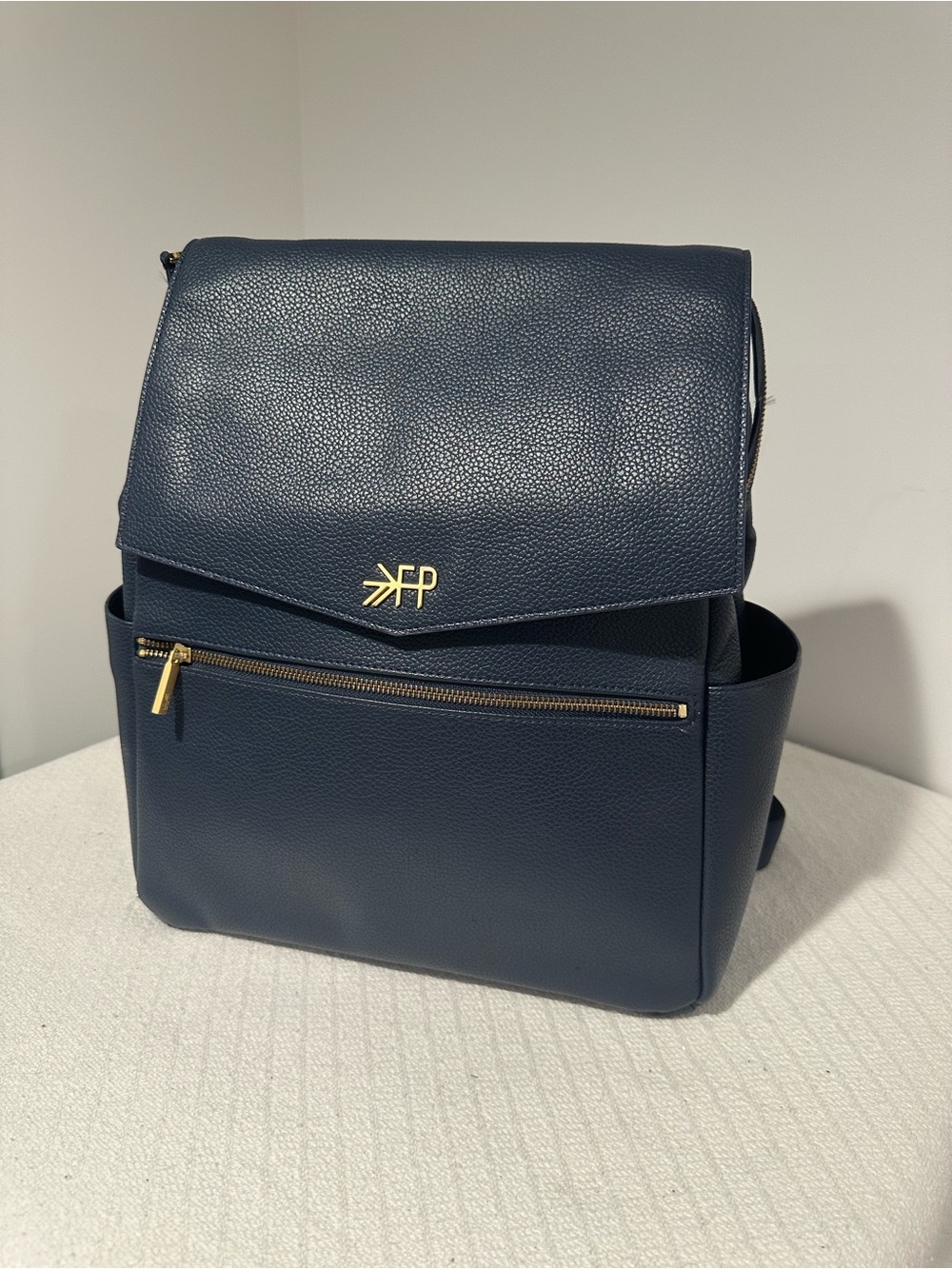 Freshly Picked Backpack Classic ll, Vegan leather, Navy Blue